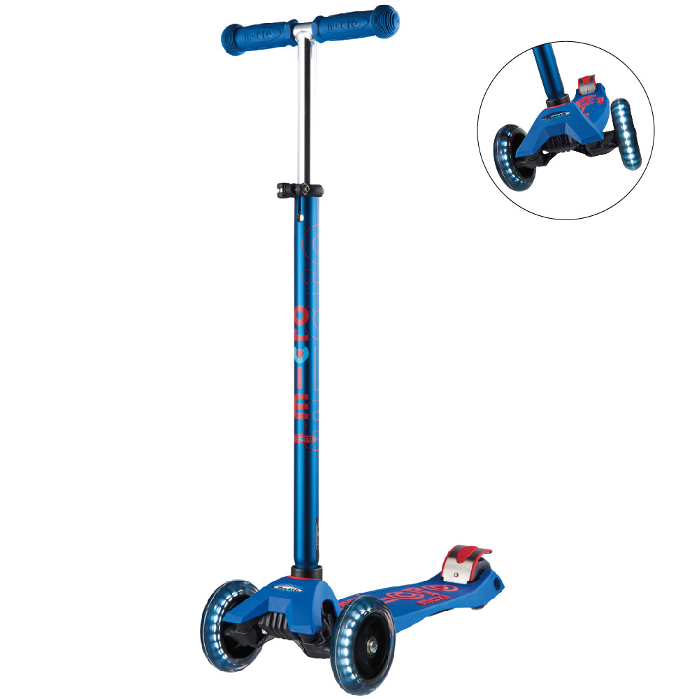 Pastiglie Freno Posteriori Di Ricambio Per Scooter Micro Maxi Deluxe (LED/Pro/Eco) – Blu Navy – Kit Con 1 Freno E 2 Viti