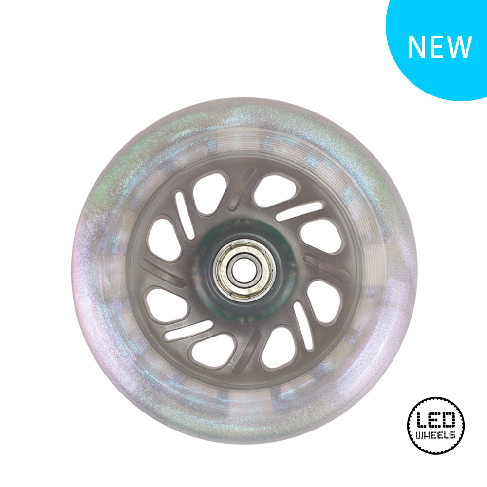 120mm LED Moon Wheels white pearl