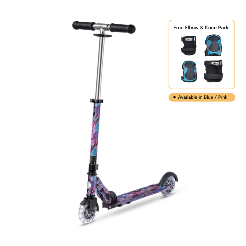 Micro Sprite 藝術系列 滑板車 LED款 + 護肘與護膝組【立即預訂！3月中後出貨】