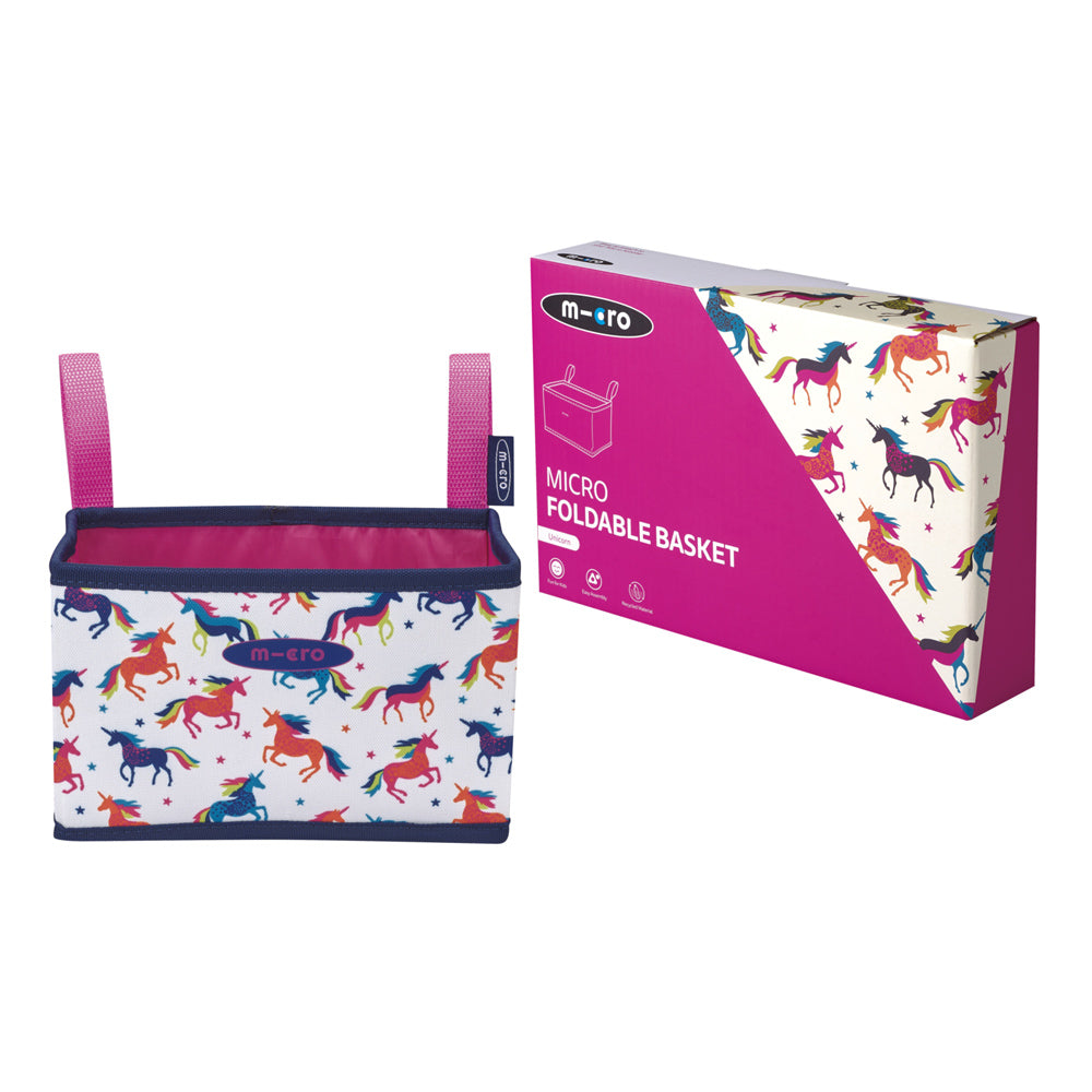 Micro Foldable Basket Unicorn