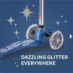 Mini Micro Deluxe Galaxy Glitter LED Navy