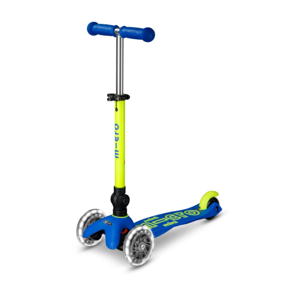 Mini Micro Deluxe Foldable Neon Scooter LED (2-5 years)