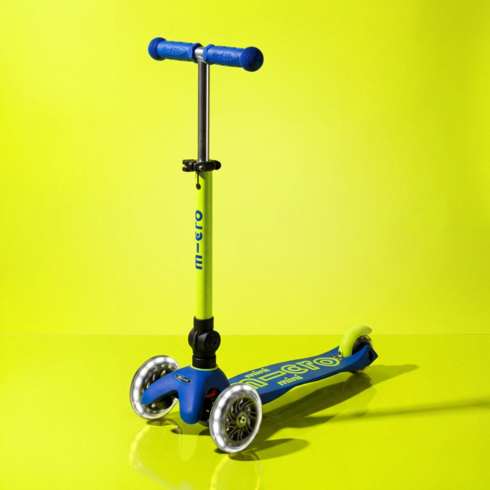 Mini Micro Deluxe Foldable Neon Scooter LED (2-5 years)