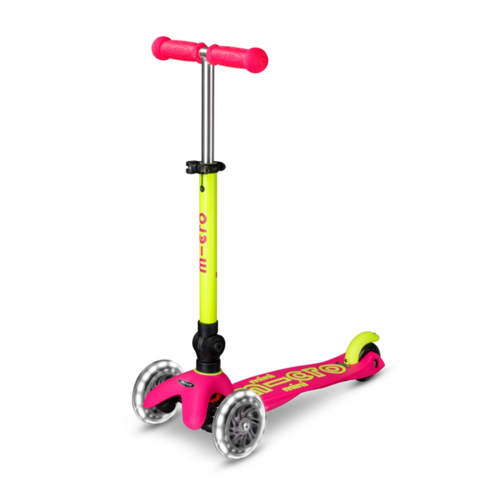 Mini Micro Deluxe Foldable Neon Scooter LED (2-5 years)
