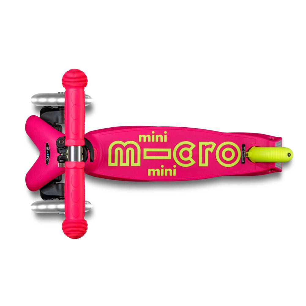 Mini Micro Deluxe Foldable Neon Scooter LED (2-5 years)