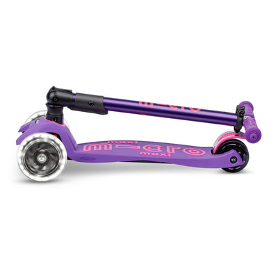 Maxi Micro Deluxe Foldable LED Scooter (Purple)