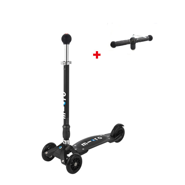 Micro Kickboard Compact 可換輪滑板 (黑色)