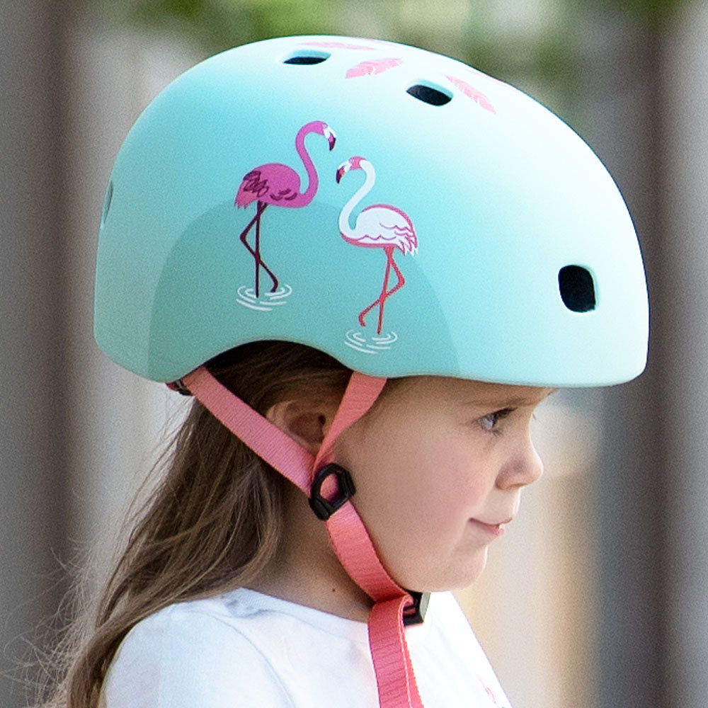 Flamingo bike helmet