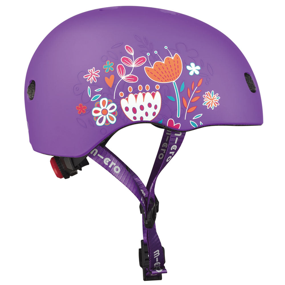 Micro Helmet Lightweight Floral Purple – Micro Scooters Hong Kong