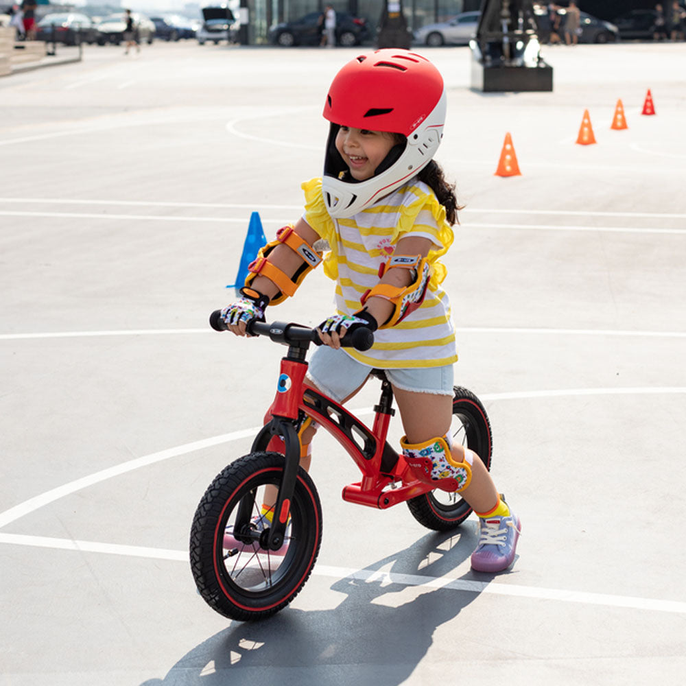 Micro Helmet Racing- White/Red
