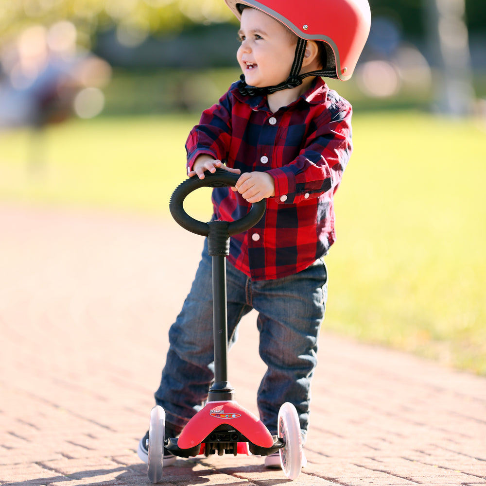 Mini Micro 三合一豪華滑板車 紅色