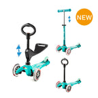 Mini Micro 三合一豪華滑板車 水藍