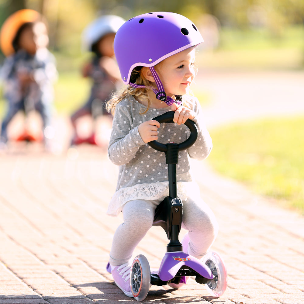 Mini Micro 三合一豪華滑板車 紫色