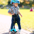 Mini Micro 三合一豪華滑板車 水藍