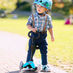 Mini Micro 三合一豪華滑板車 水藍