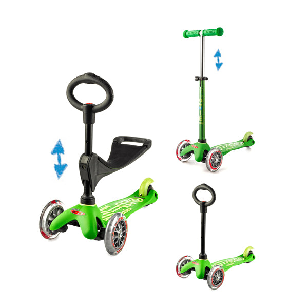 Mini Micro 三合一豪華滑板車 綠
