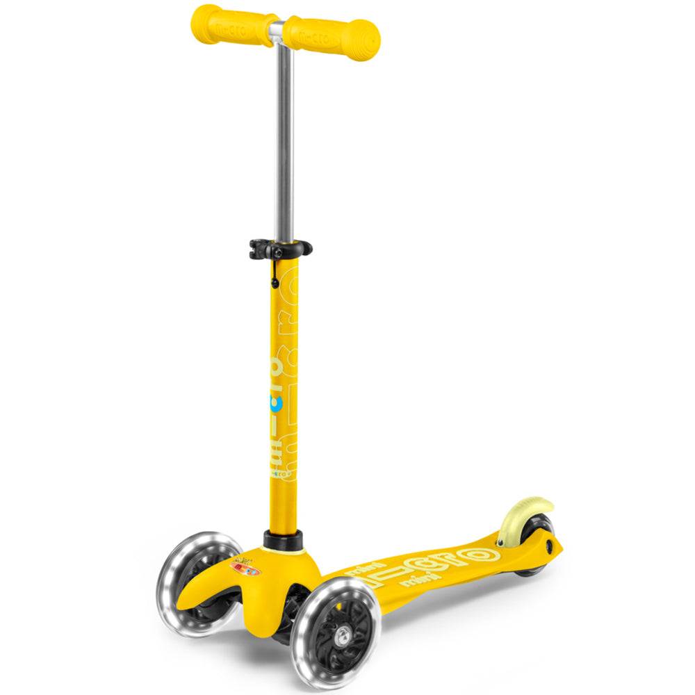 Mini Micro Deluxe Yellow LED – Micro Scooters Hong Kong